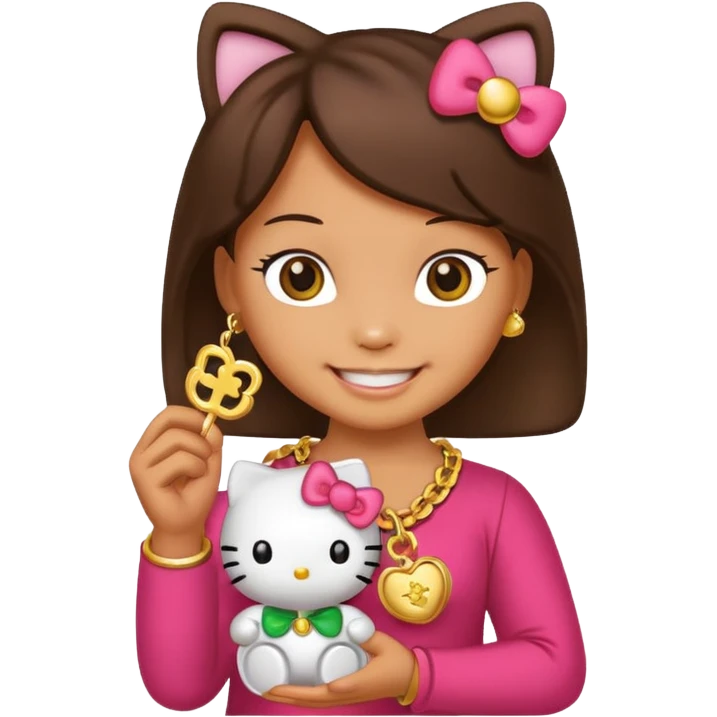 hello kitty lucky emoji