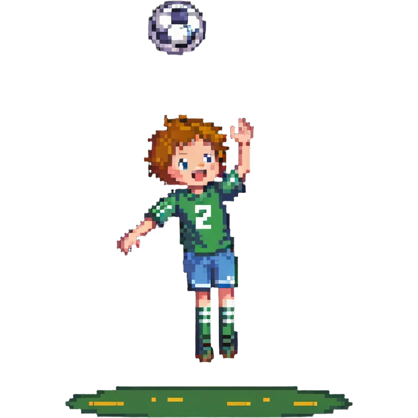 kid catching football emoji