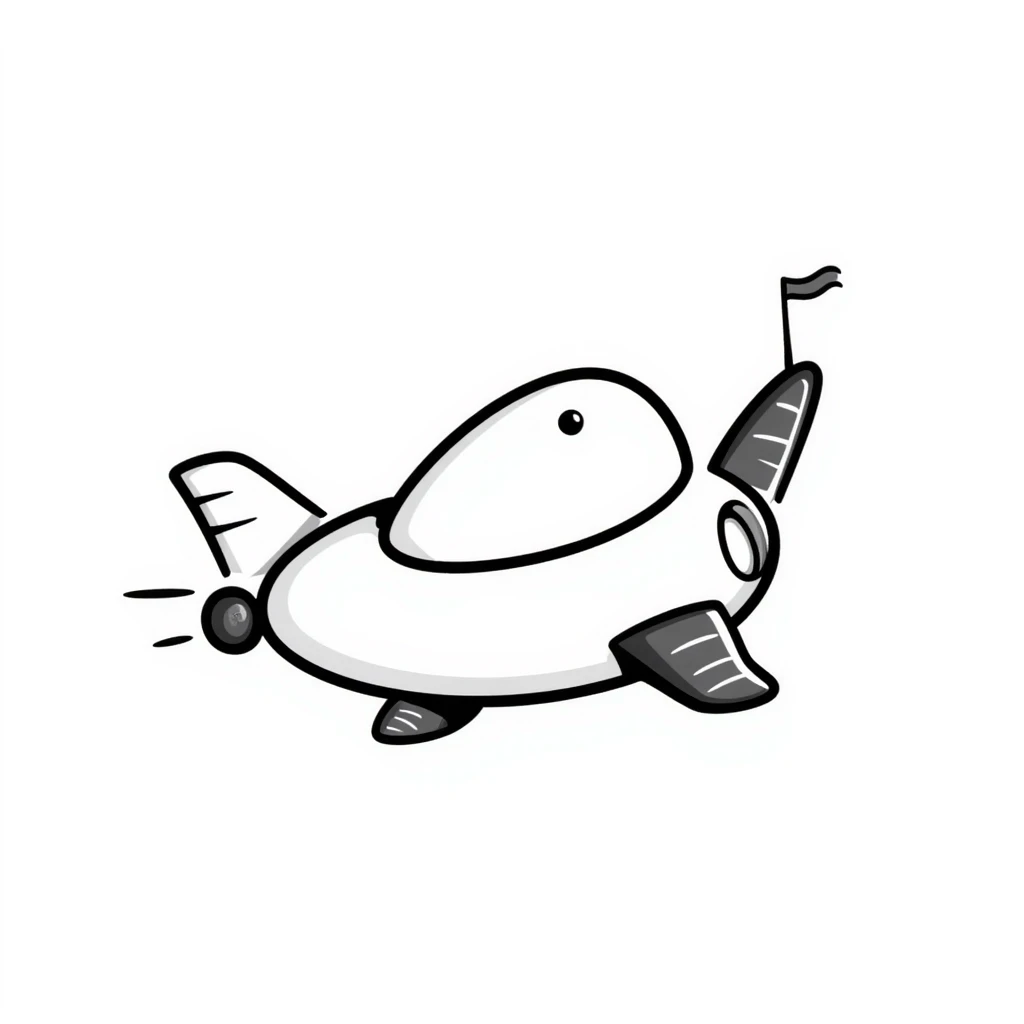 Hand-drawn spaceship with an oversized round middle section like a pregnant belly, small wings, and rocket engines emoji