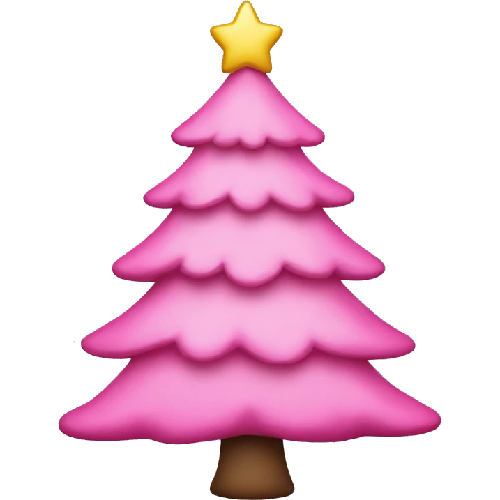 pink Christmas tree emoji