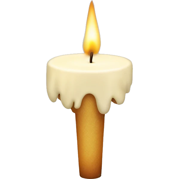 Weiße Kerze die in einem kerzenglas steht emoji