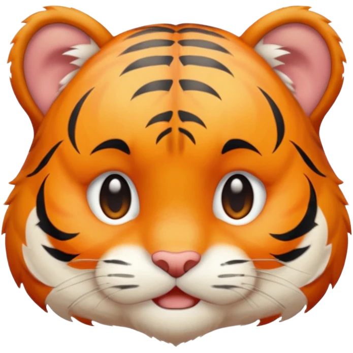 The little fluffy tiger is crying emoji