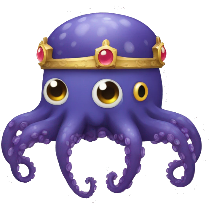 octopus crown emoji