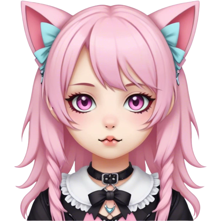 Pastel Edgy Kawaii Cute Beautiful Elegant Pretty Anime Punk Lolita Catgirl emoji