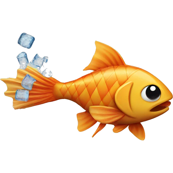 Fish eating fish sticks emoji