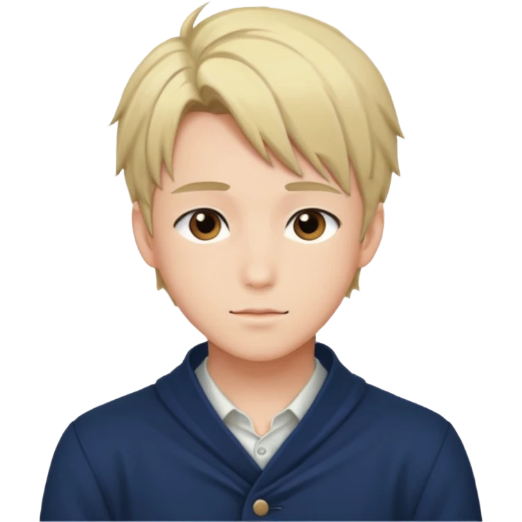 handsome young romantic shoujo anime guy emoji
