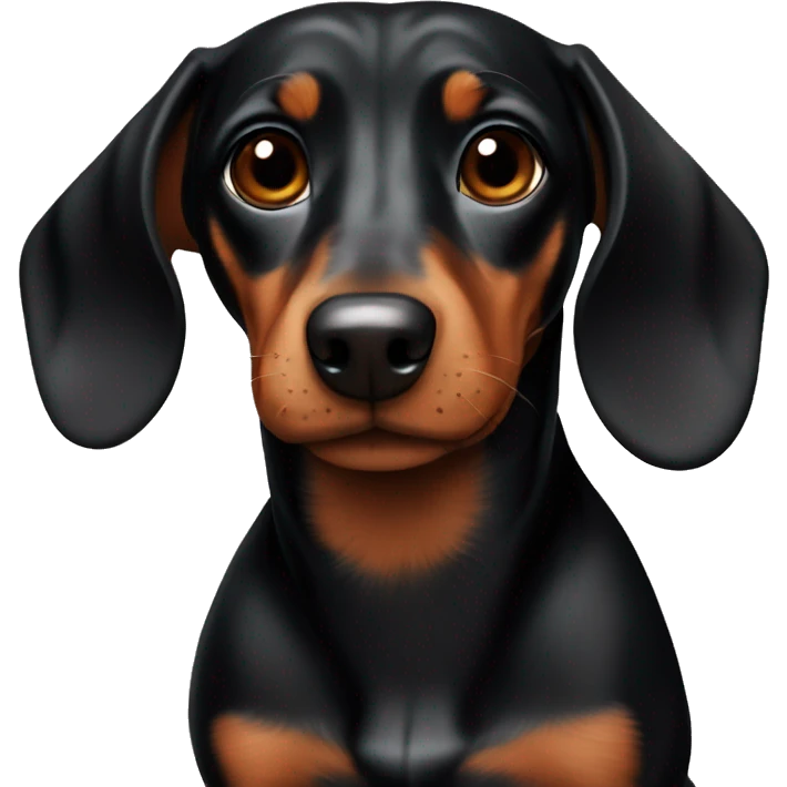 black and brown dachshund  emoji