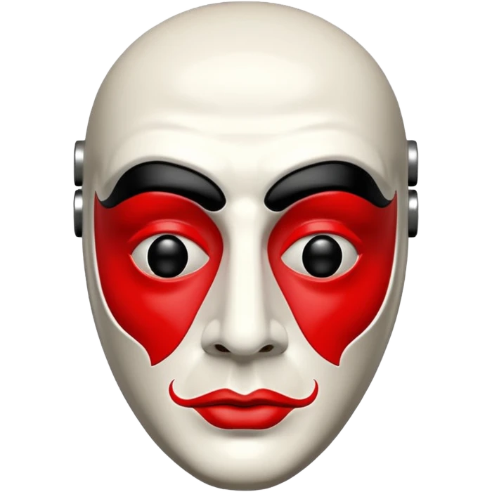 Money Heist, Dali mask, realistic emoji