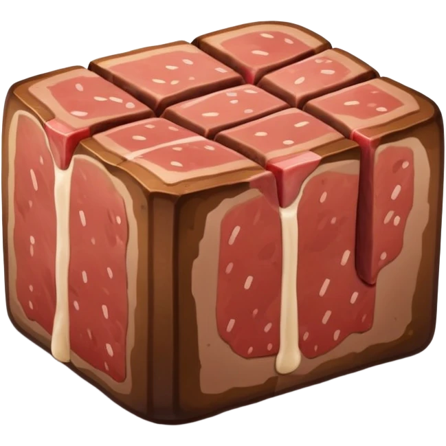 Minecraft steak emoji
