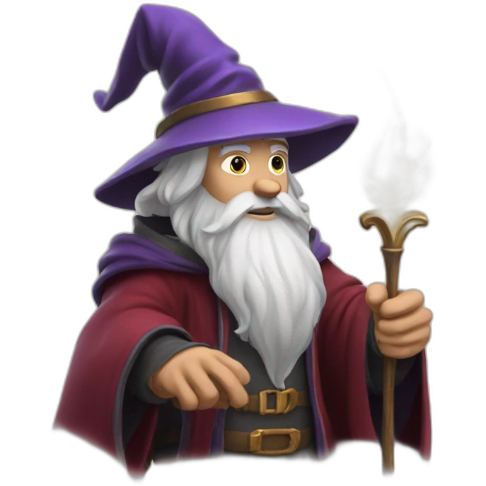 wizard with a magical quill emoji