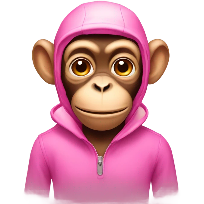 Monkey pink emoji