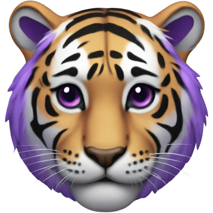 Purple tiger emoji
