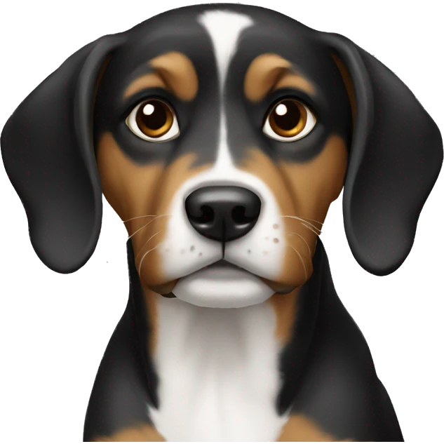 Dog black emoji
