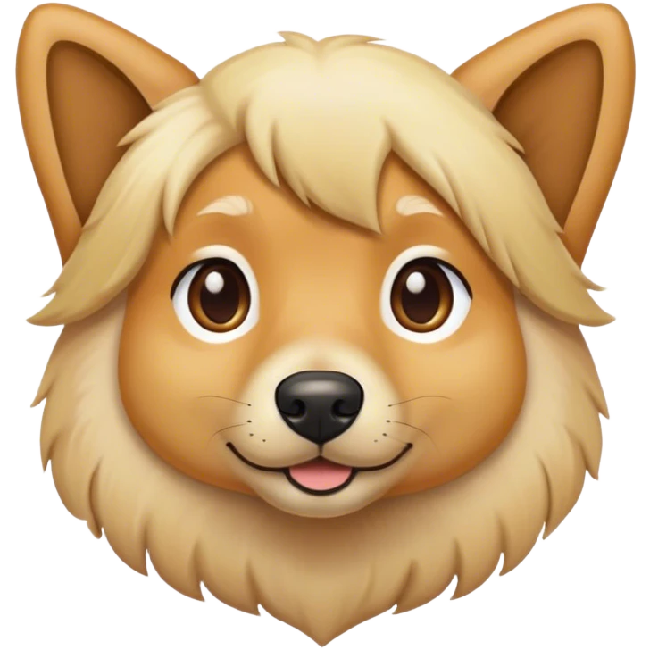 Dog blonde emoji