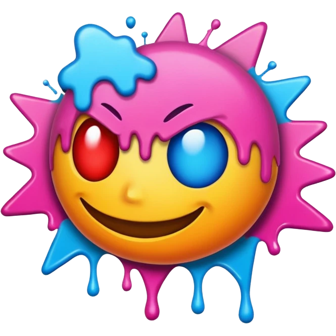 Сделай граффити, надпись "CNS" emoji