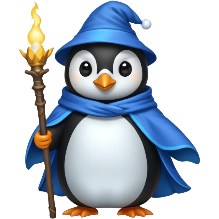 Penguin Wizard emoji