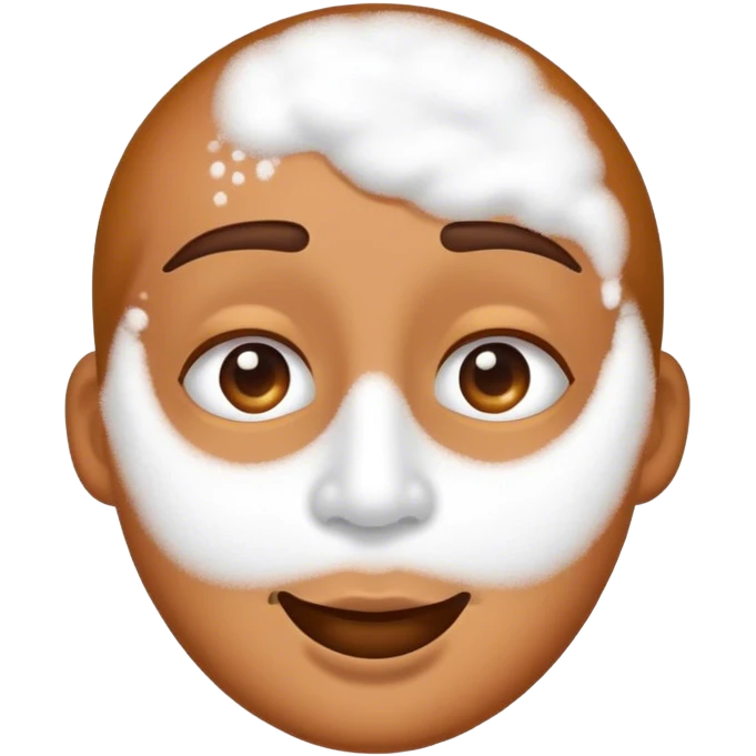 an emoji smelling a line of white powder emoji