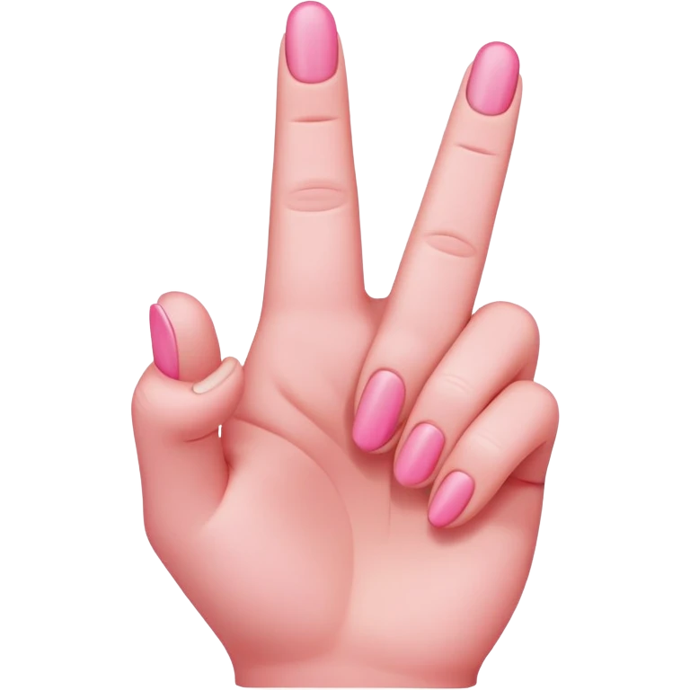 A pink middle finger  emoji