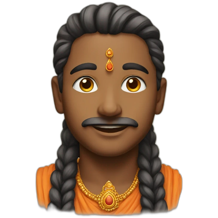 Portrait of a Hindu emoji