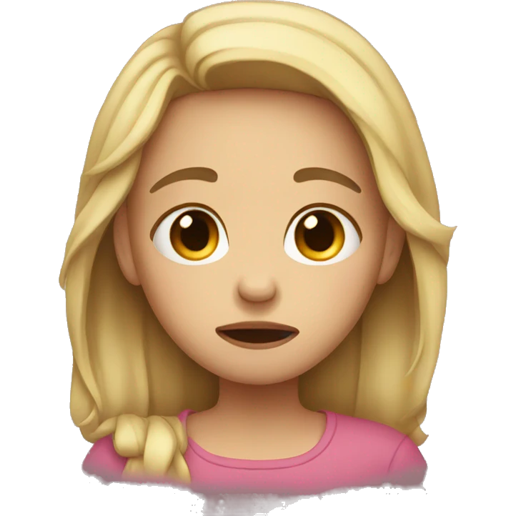 Girl crying emoji