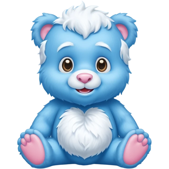 blue baby care bear yeti  emoji