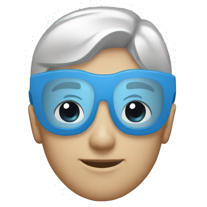 Make this blue emoji