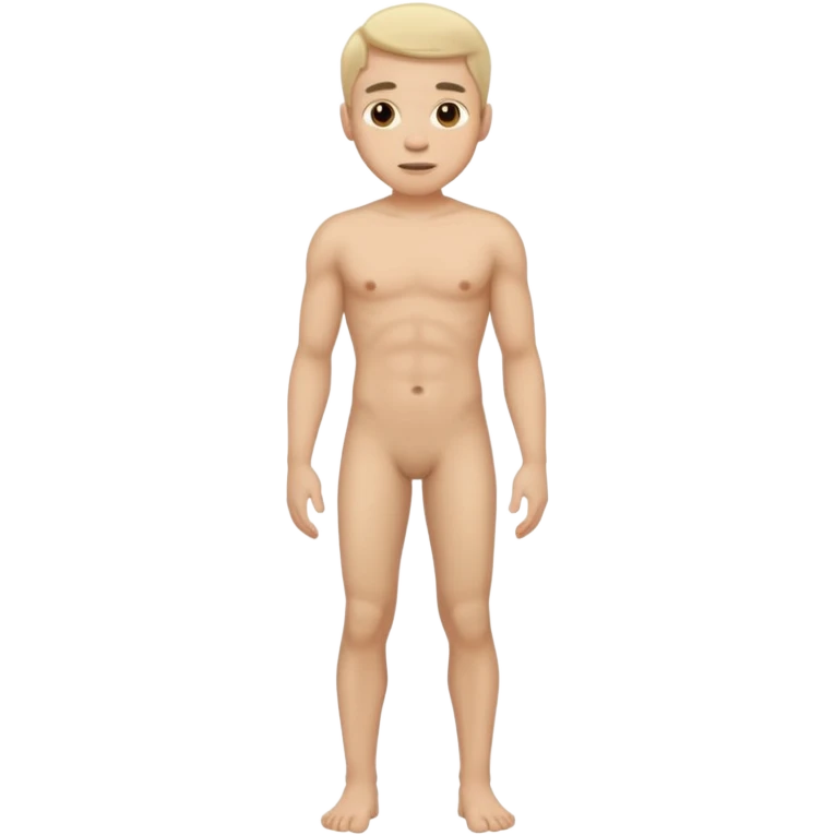Naked man full body emoji