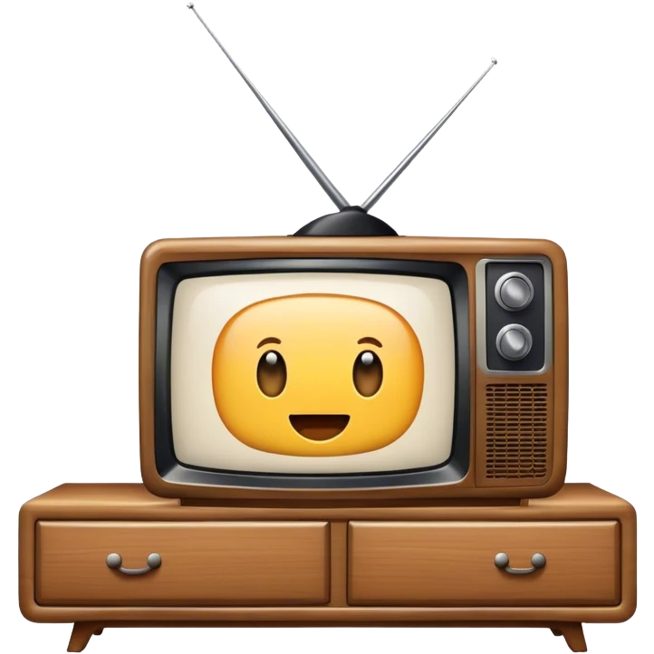 television on dresser emoji