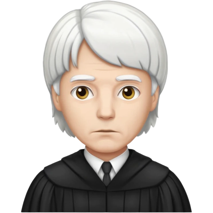 Judge with white wig  emoji