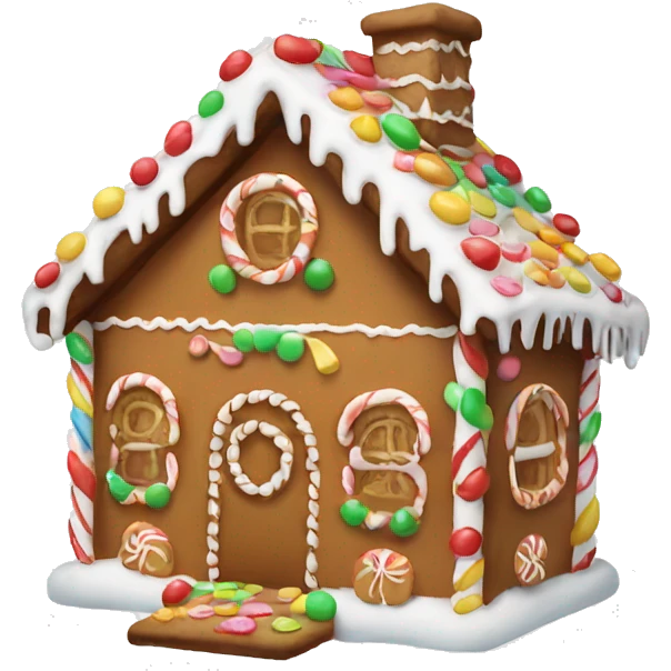 gingerbread house emoji