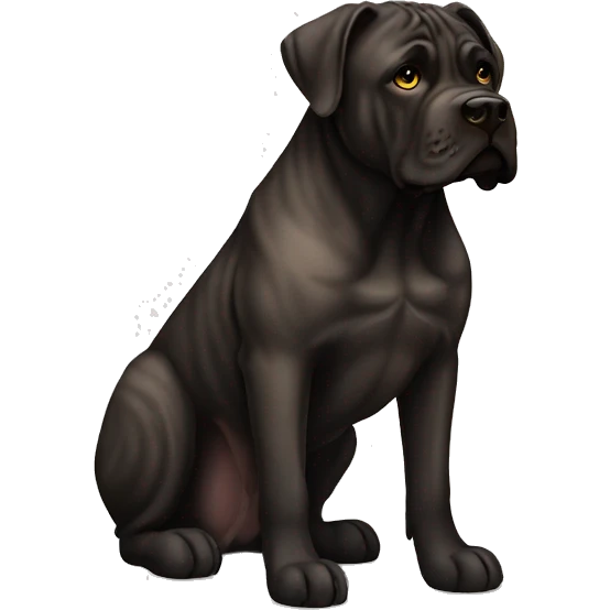 Cane corso black and brown brindle  emoji