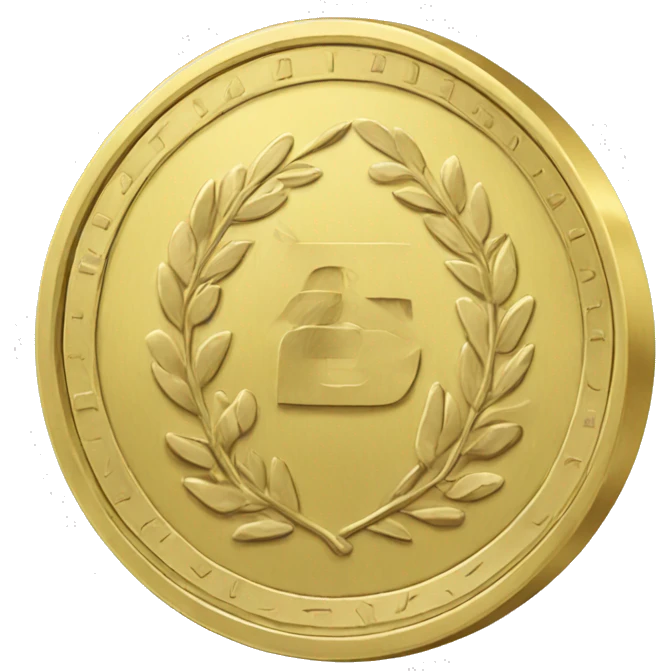 laurel gold coin emoji