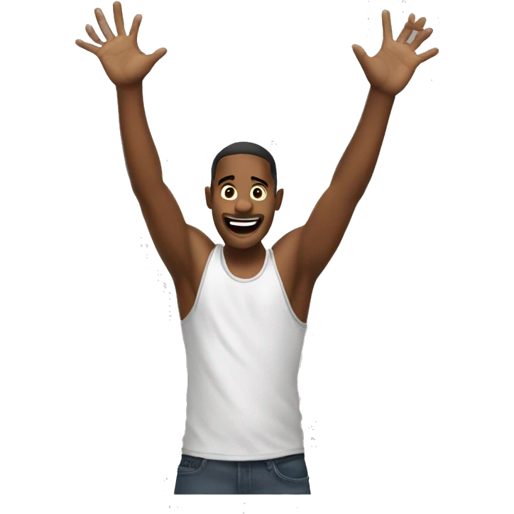 hands up woohoo emoji