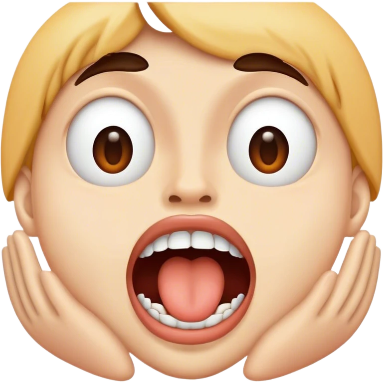 mouth wide open emoji