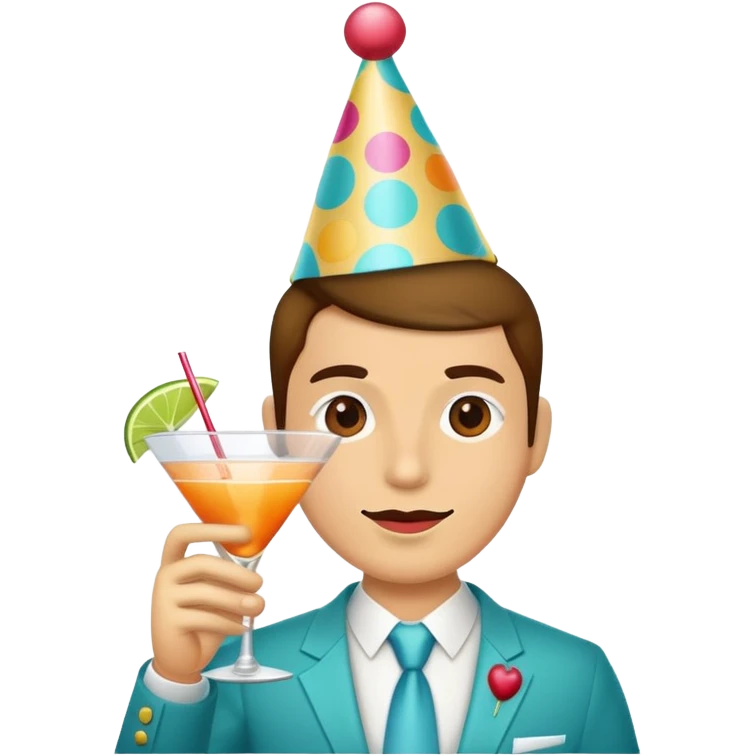 🤪+🍸 emoji