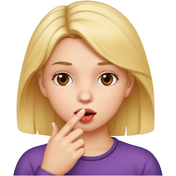 bite your finger girl emoji