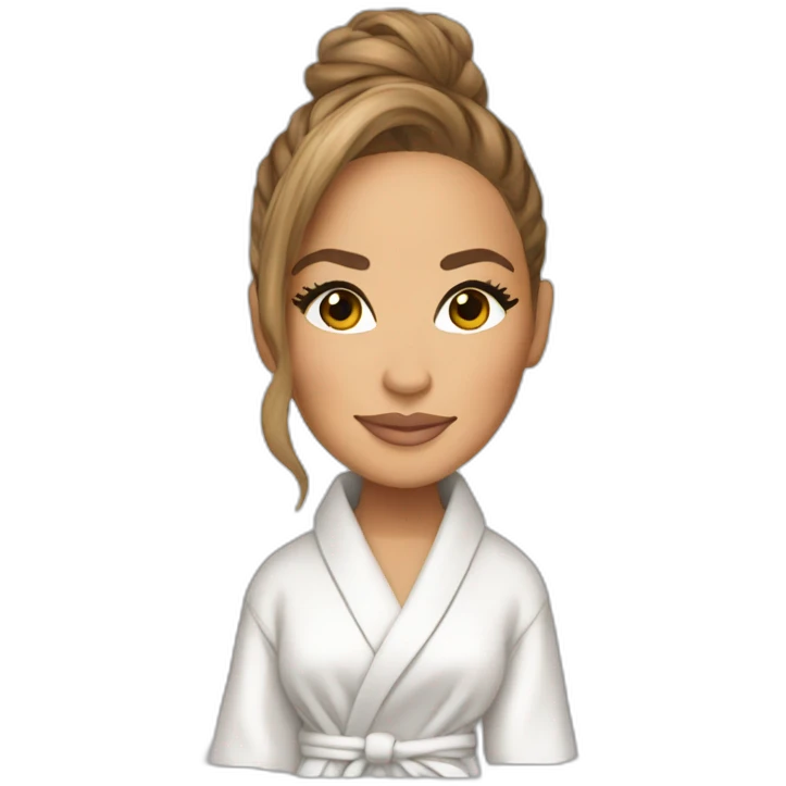 jennifer lopez in bathrobe emoji