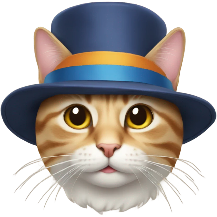 Cat in a hat emoji