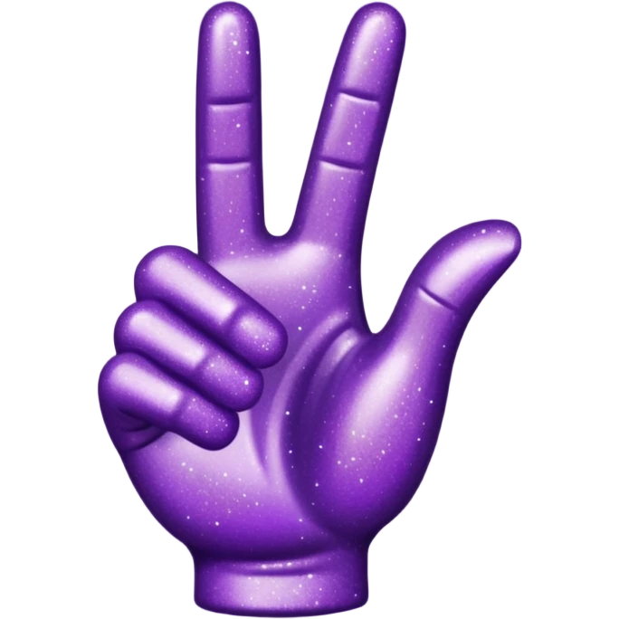 glitter purple hand thumbs up emoji