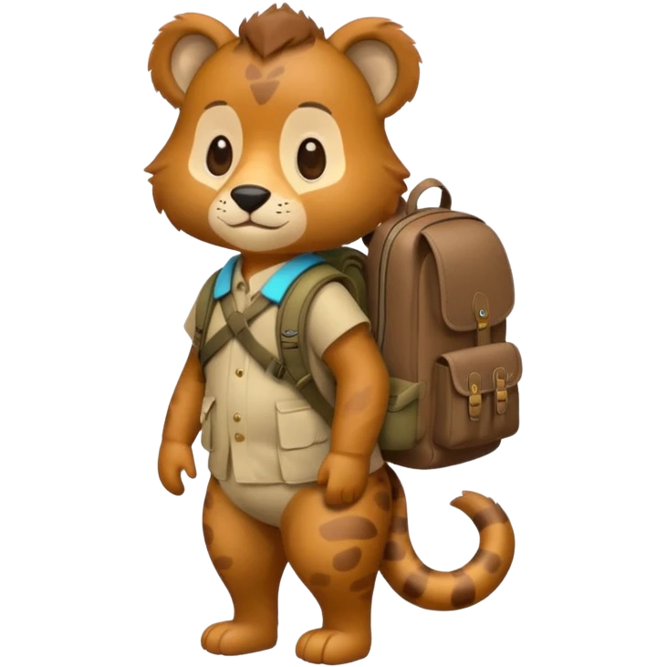  Safari Animal with Backpack  emoji