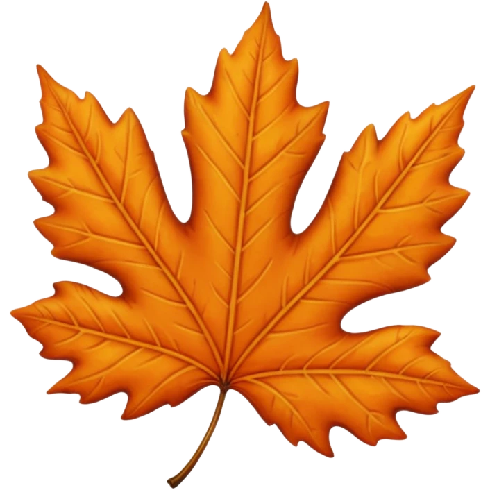 Big autumn leaf  emoji