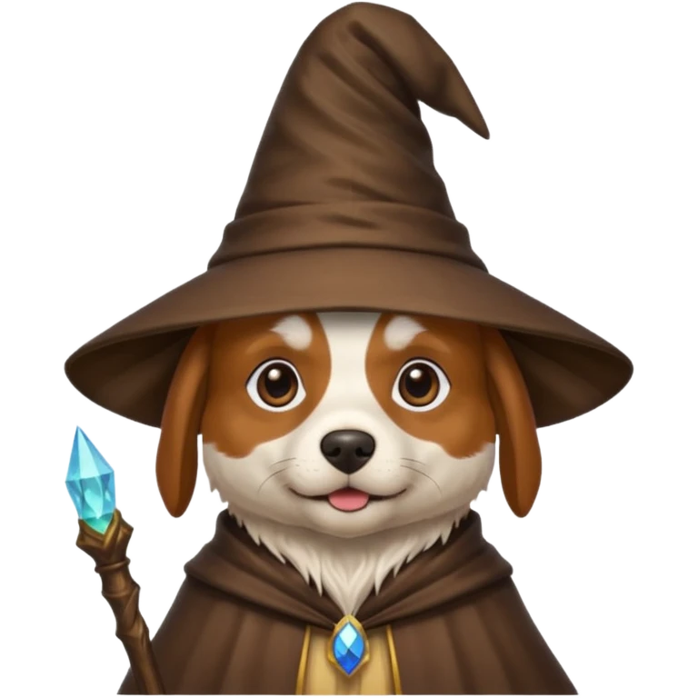 Dog wizard emoji
