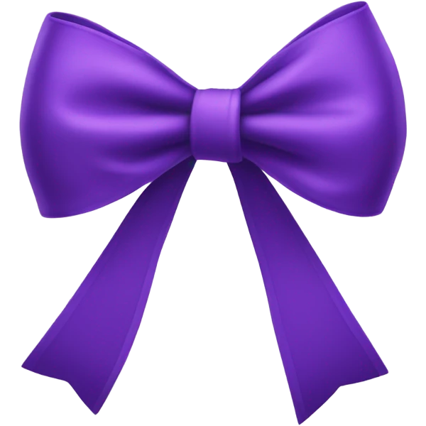 Purple bow emoji