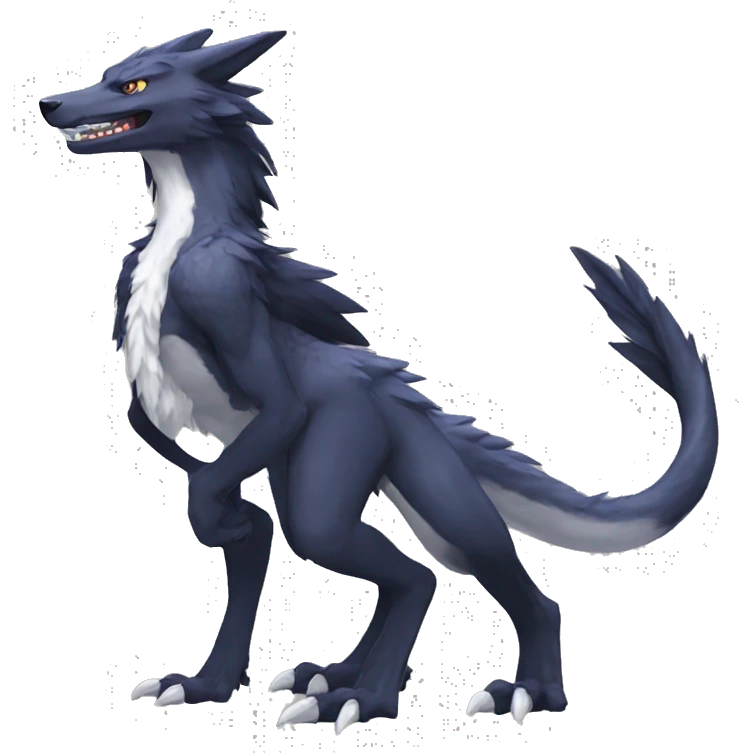 Nargacuga-Sergal full body emoji
