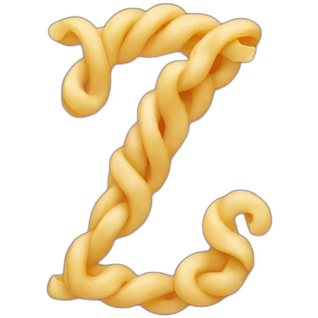 letter Z as noodle emoji