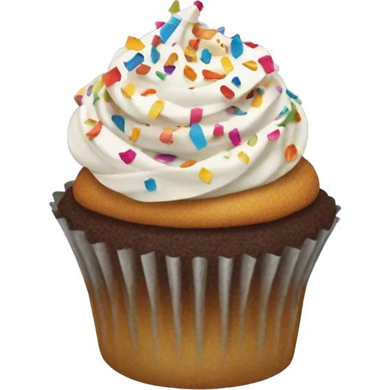 Confetti cupcake  emoji