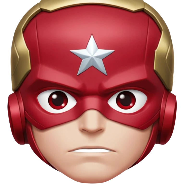 vision marvel body with red face from captain america: civil war emoji