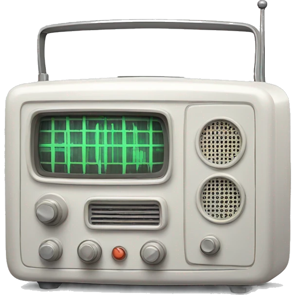 white soviet radio receiver emoji