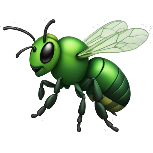 green bee emoji