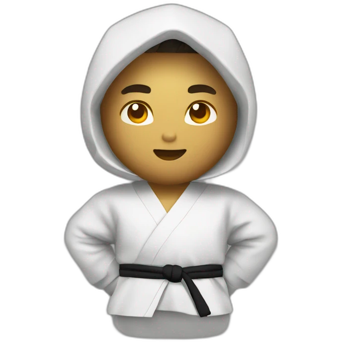 Karatekas saludandose emoji